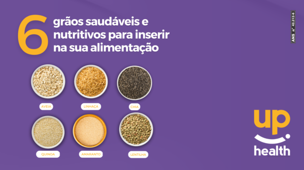 Post Instagram 06 grãos saudáveis para alimentação (Capa para Facebook)